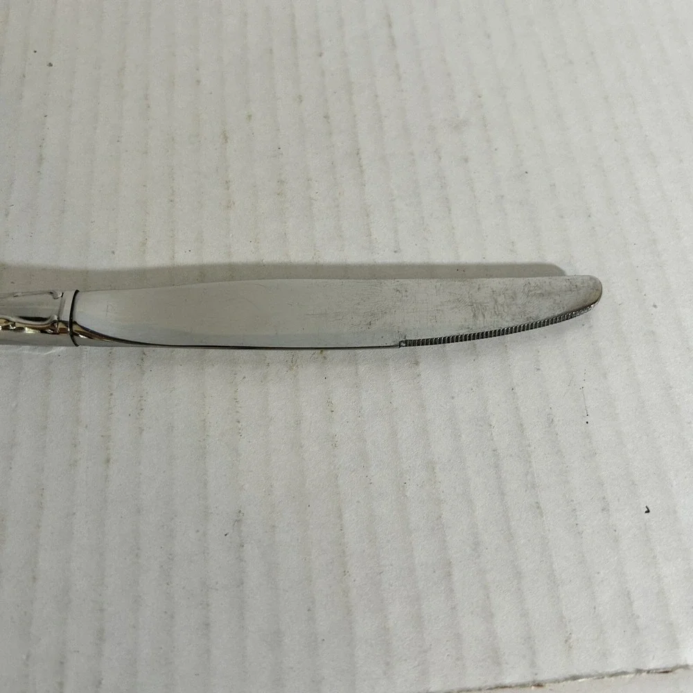 Oneida Cantata Stainless Steel Dinner Knives Lot of 4 Hollow Handle 9in Flatware